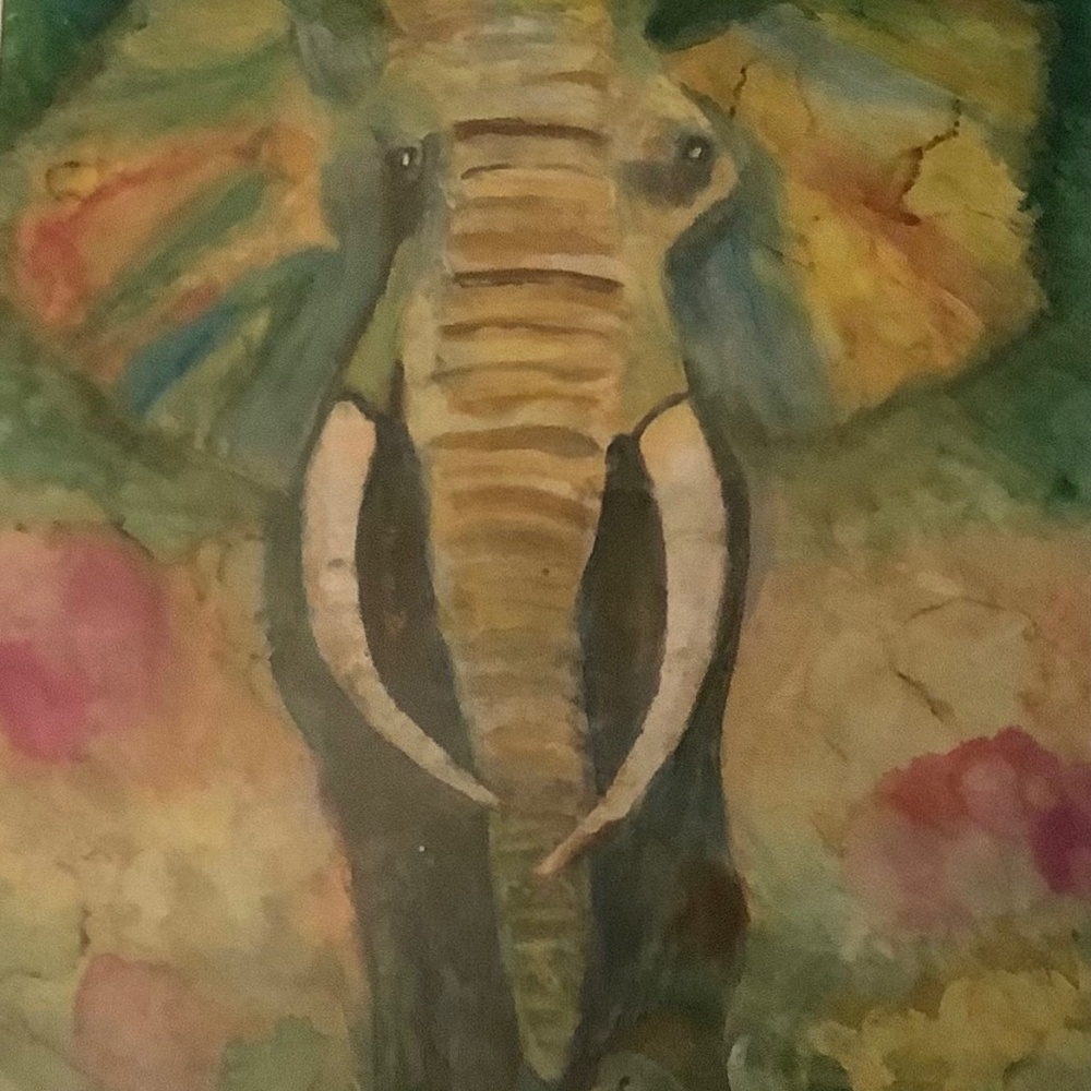 Elephant Print Original was painted by me.